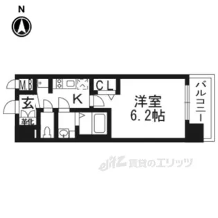 プレサンスTHEKYOTO彩美【2階】の間取り