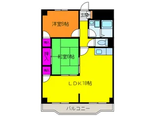 メゾン塚本【2階】の間取り
