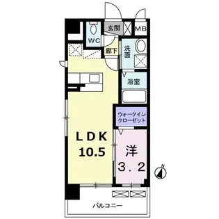 カトレアII【1階】の間取り
