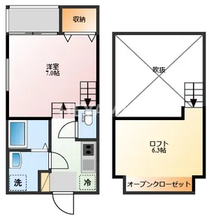 MODERN PALAZZO 戸町 S.R【2階】の間取り