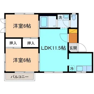 フレグランス富樫【2階】の間取り