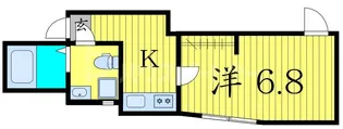 ローランギャロス四ツ木【2階】の間取り