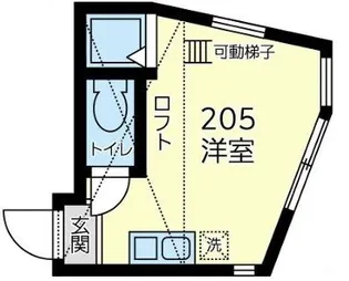 ユナイト山手エドアルド・ブフナー【2階】の間取り