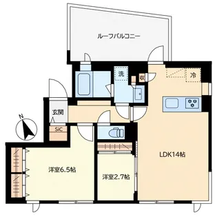 イプセ中目黒【4階】の間取り