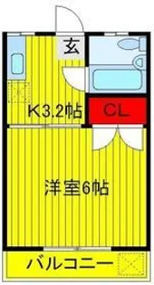 シャトン三山【2階】の間取り