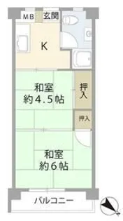 行徳マンション【4階】の間取り