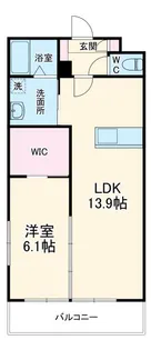 Grandir曳馬【4階】の間取り