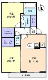 アルメリアA棟【2階】の間取り