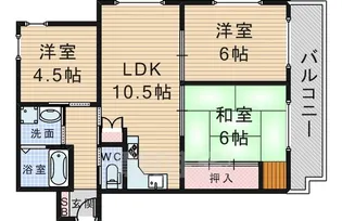 コスモハイツ上野【3階】の間取り