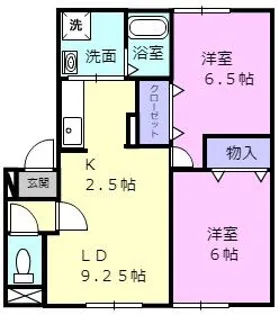 プレミール G館【2階】の間取り