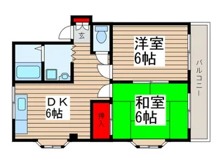 コーポ金杉【2階】の間取り