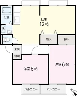 ウィンディア柴田【1階】の間取り