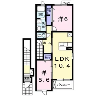 メゾン・ド・オニヨン【2階】の間取り