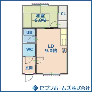 コーポ晴海【1階】の間取り
