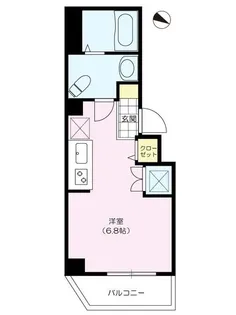 フォレストヴィラ入谷【5階】の間取り