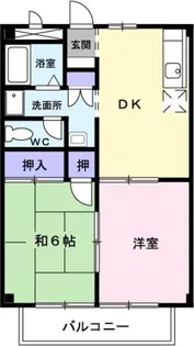 サンライズ A【2階】の間取り