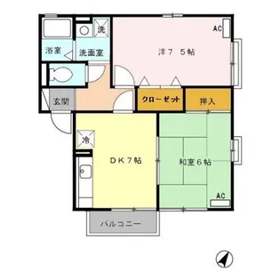 ボヌール【2階】の間取り