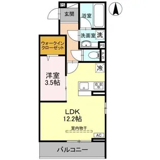 D-Gran 江木町【3階】の間取り
