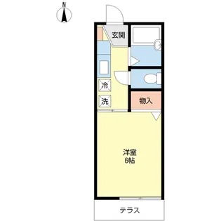 ラポール谷津【1階】の間取り