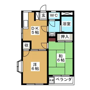 レジデンス井野B棟【3階】の間取り