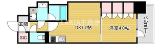 コンフォリア リヴ北久宝寺Q【4階】の間取り