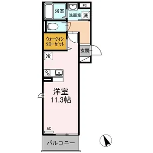 M・K・K 北方【2階】の間取り
