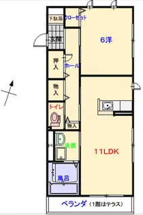 R.Residence【1階】の間取り