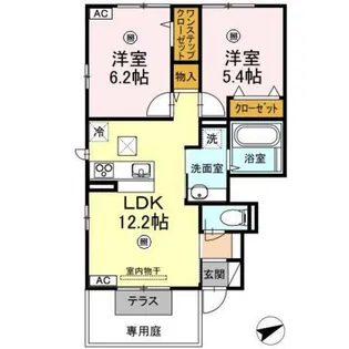 セントセシリア A棟【1階】の間取り