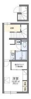 レオパレスグライス【2階】の間取り