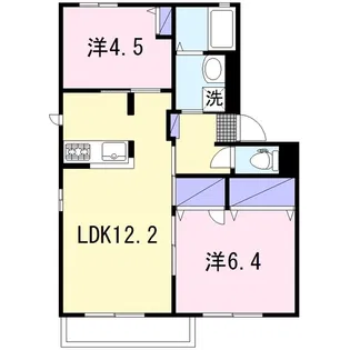 サンビレッジI【1階】の間取り