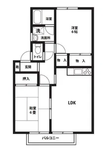 ベルフィールド【1階】の間取り
