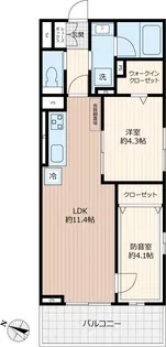 Liberte井草【4階】の間取り