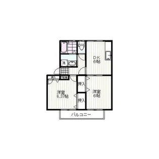 はっぴーはうす C【1階】の間取り
