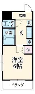 エクシード西院【1階】の間取り