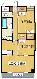 ブラウンズ多治見【5階】の間取り