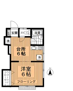 レモンコーポ【2階】の間取り