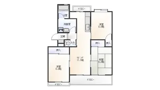 桜台マンション【4階】の間取り