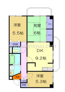 サニーパーク壱番館【4階】の間取り
