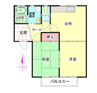 メイプルコート国分寺B【2階】の間取り