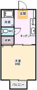 ハイツKAZ【1階】の間取り