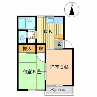 福島県郡山市富久山町福原字照内【アパート】の間取り
