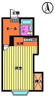 ベルメゾンおおぜき【4階】の間取り