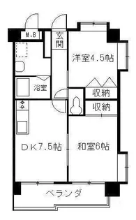 サンフラット【3階】の間取り