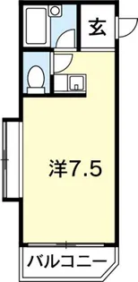 1Rの間取り画像