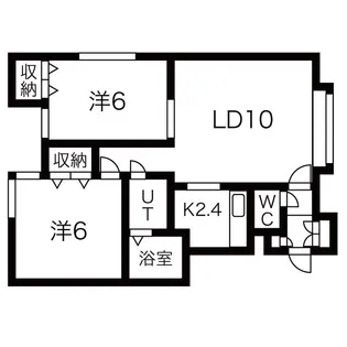 アプローズ2番館【2階】の間取り