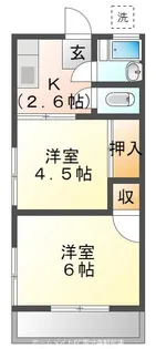 こよしコーポ【2階】の間取り