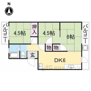 飯田マンション【3階】の間取り