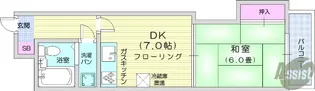 朝日プラザ柏木2【3階】の間取り