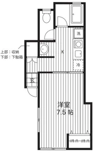 春日町テラス【1階】の間取り