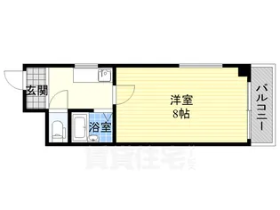 サンウイング南森町【6階】の間取り